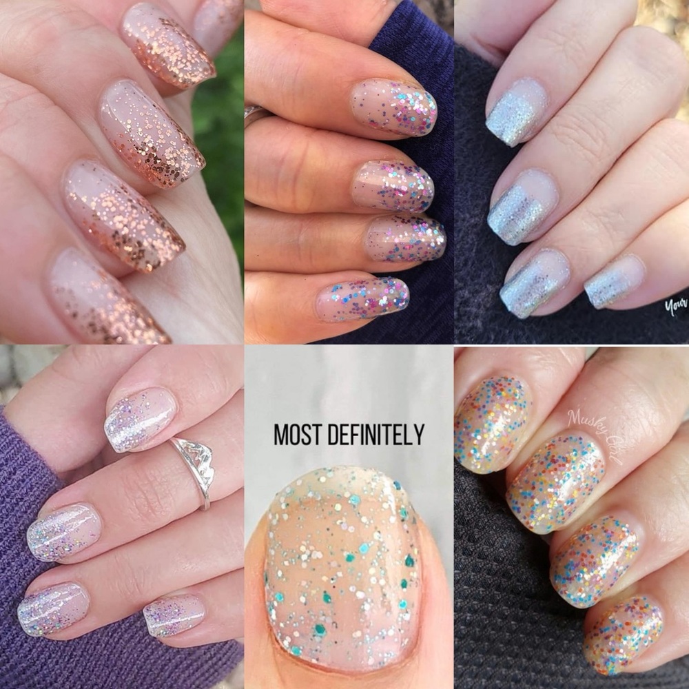 Color Street glitter overlays set of 6